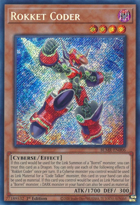 Rokket Coder [BLMR-EN006] Secret Rare | Exor Games Truro