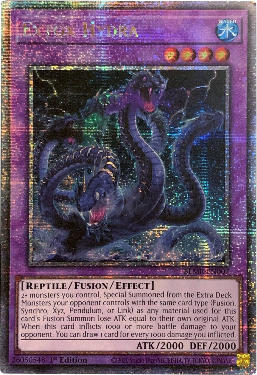 Extox Hydra [BLMR-EN007] Quarter Century Secret Rare | Exor Games Truro