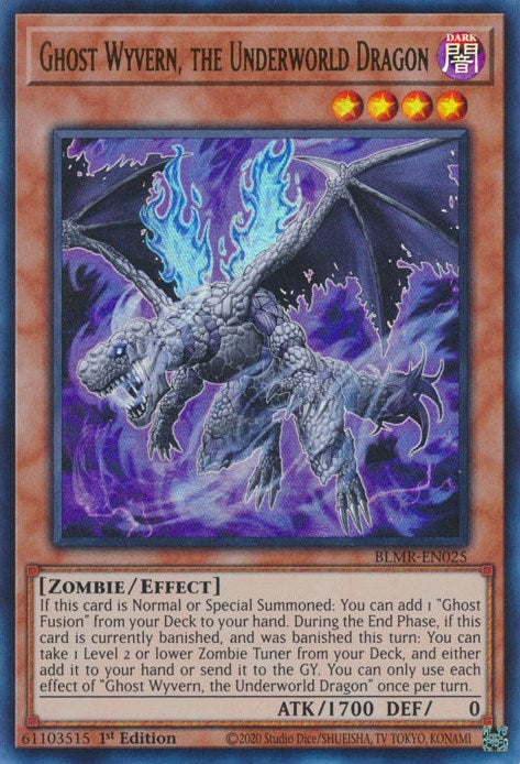 Ghost Wyvern, the Underworld Dragon [BLMR-EN025] Ultra Rare | Exor Games Truro