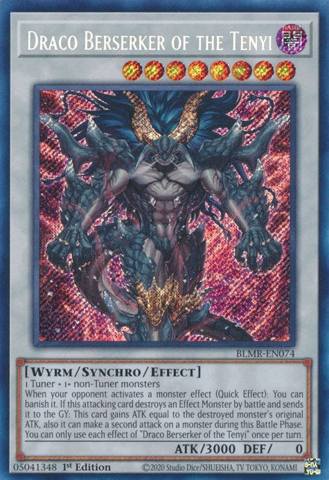 Draco Berserker of the Tenyi [BLMR-EN074] Secret Rare | Exor Games Truro