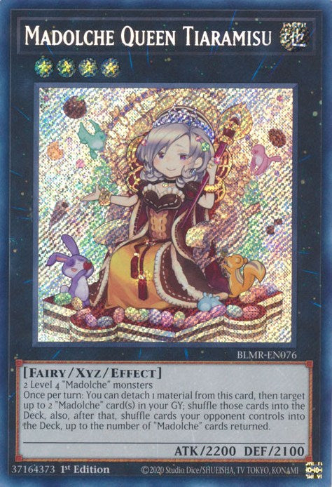 Madolche Queen Tiaramisu [BLMR-EN076] Secret Rare | Exor Games Truro