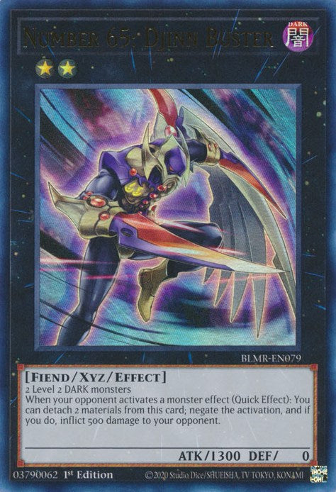 Number 65: Djinn Buster [BLMR-EN079] Ultra Rare | Exor Games Truro