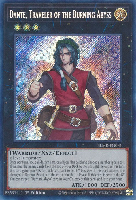 Dante, Traveler of the Burning Abyss [BLMR-EN081] Secret Rare | Exor Games Truro