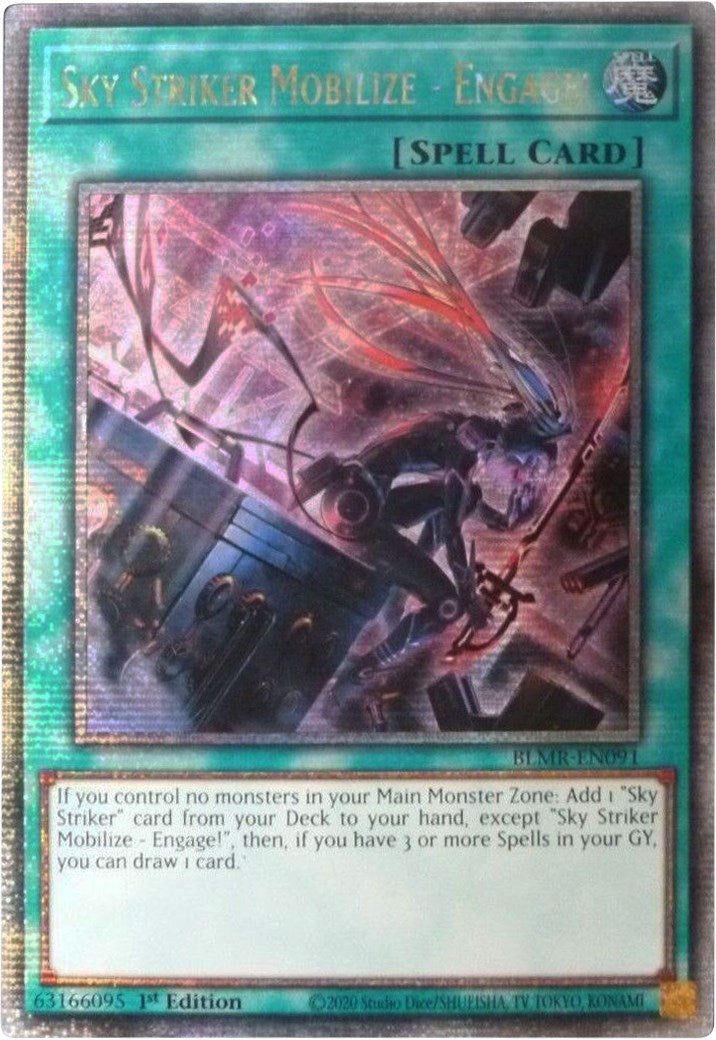 Sky Striker Mobilize - Engage! [BLMR-EN091] Quarter Century Secret Rare | Exor Games Truro