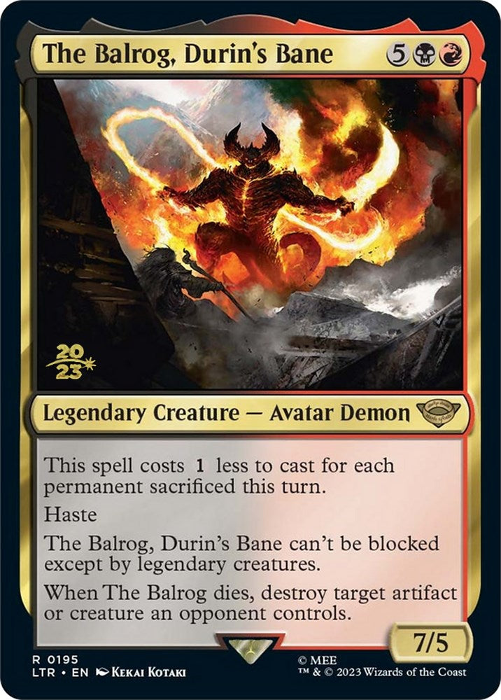 The Balrog, Durin's Bane [The Lord of the Rings: Tales of Middle-Earth Prerelease Promos] | Exor Games Truro