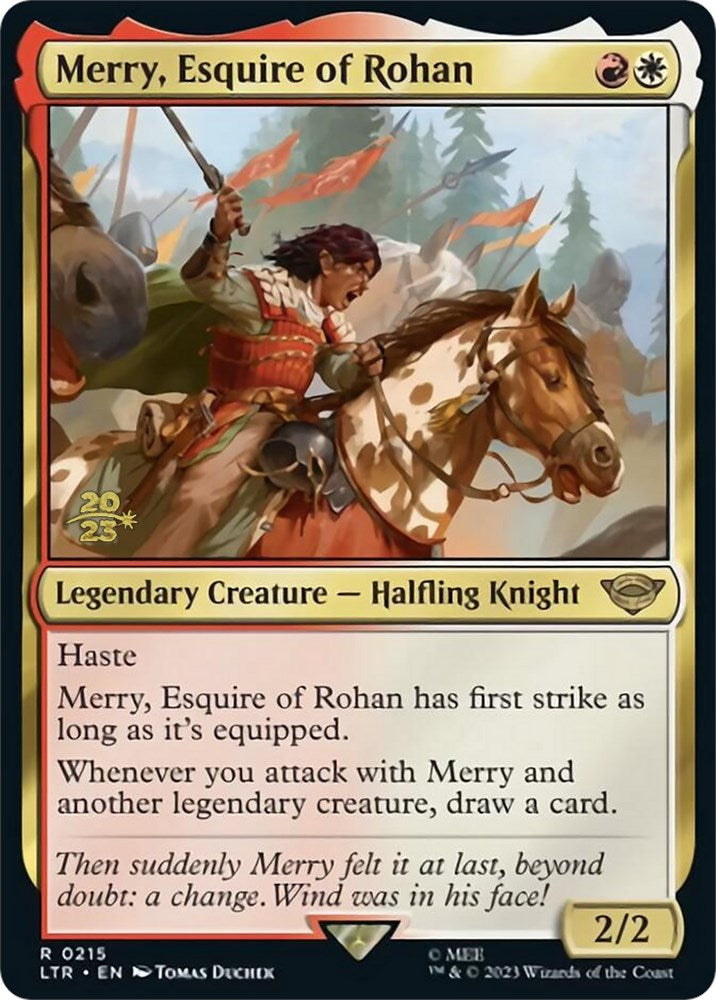 Merry, Esquire of Rohan [The Lord of the Rings: Tales of Middle-Earth Prerelease Promos] | Exor Games Truro