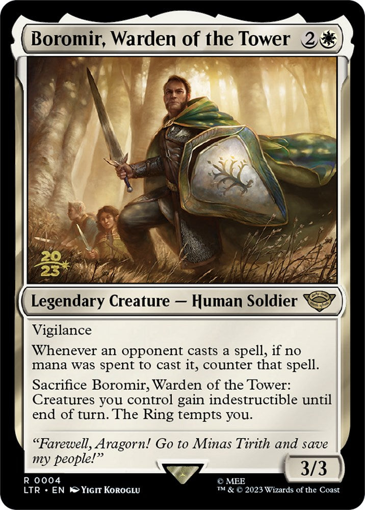 Boromir, Warden of the Tower [The Lord of the Rings: Tales of Middle-Earth Prerelease Promos] | Exor Games Truro