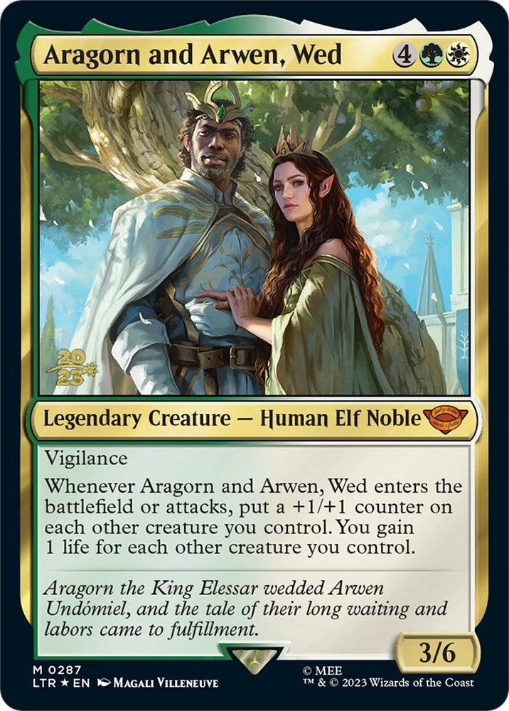 Aragorn and Arwen, Wed [The Lord of the Rings: Tales of Middle-Earth Prerelease Promos] | Exor Games Truro