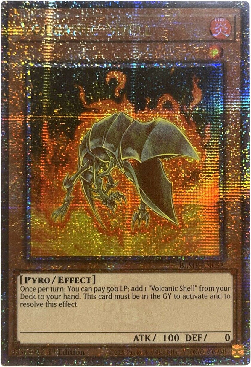 Volcanic Shell [BLMR-EN053] Quarter Century Secret Rare | Exor Games Truro