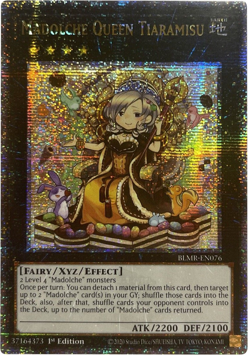 Madolche Queen Tiaramisu [BLMR-EN076] Quarter Century Secret Rare | Exor Games Truro