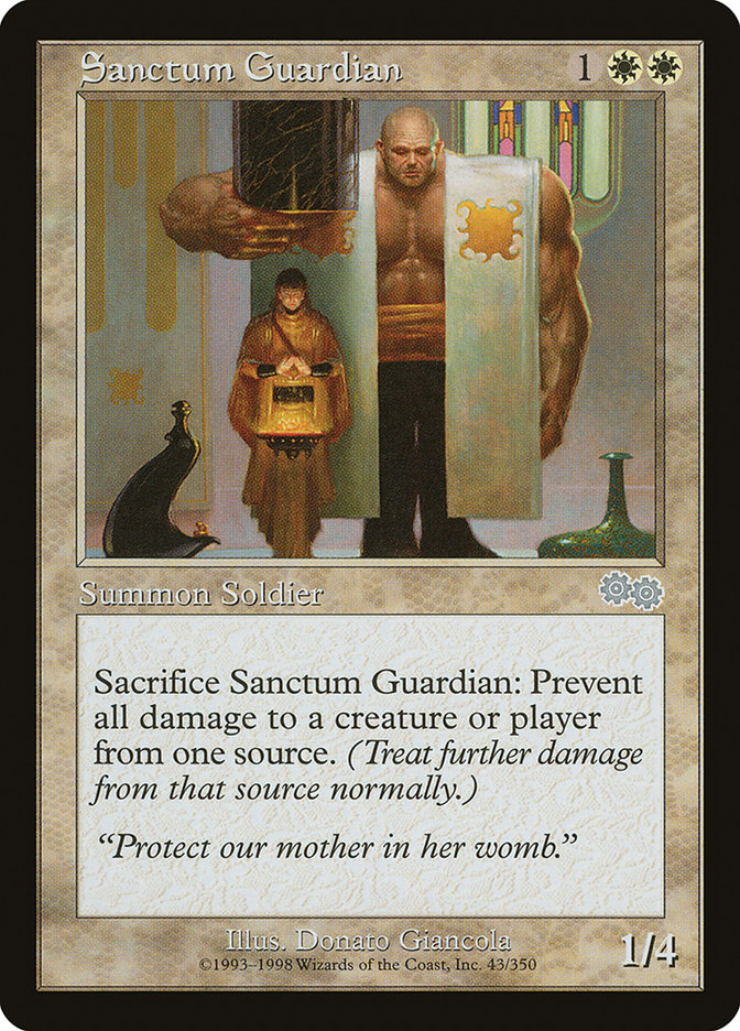 Sanctum Guardian [Urza's Saga] | Exor Games Truro