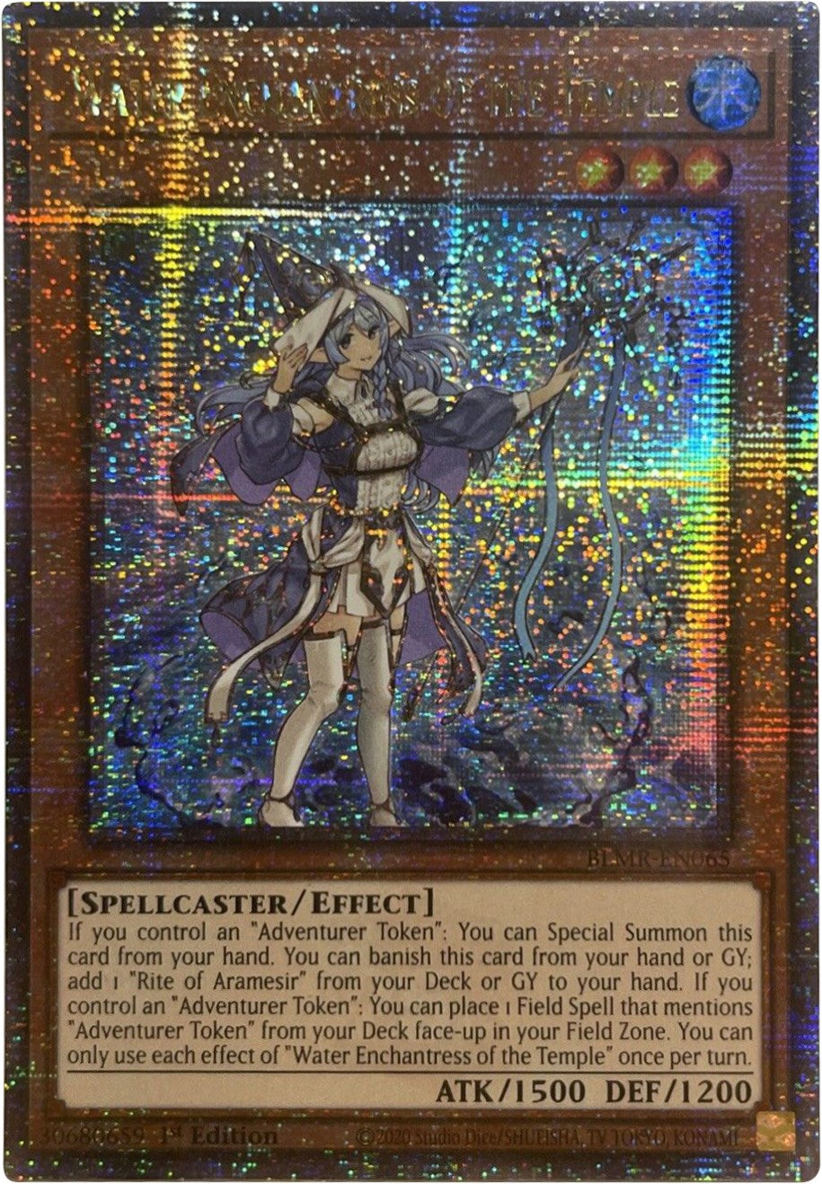 Water Enchantress of the Temple [BLMR-EN065] Quarter Century Secret Rare | Exor Games Truro