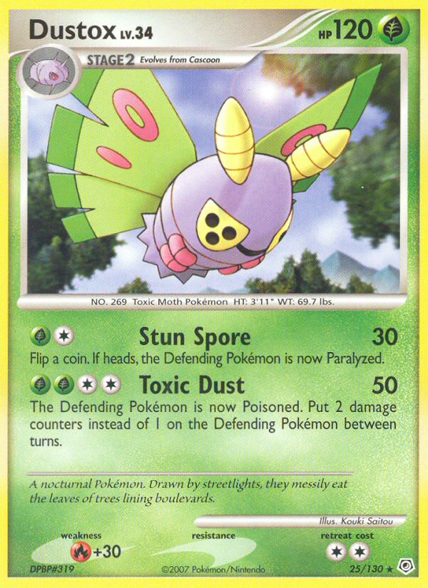 Dustox (25/130) [Diamond & Pearl: Base Set] | Exor Games Truro