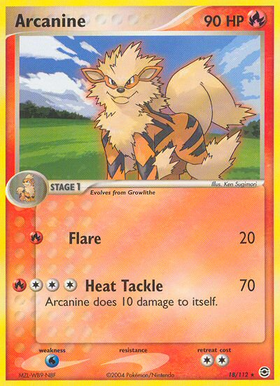 Arcanine (18/112) [EX: FireRed & LeafGreen] | Exor Games Truro