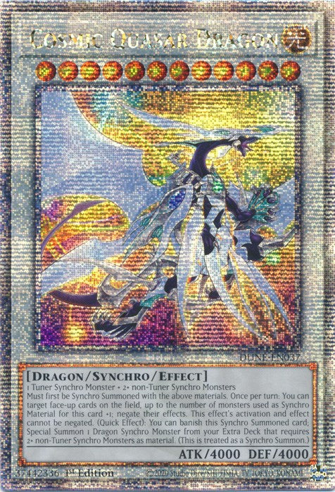 Cosmic Quasar Dragon [DUNE-EN037] Quarter Century Secret Rare | Exor Games Truro