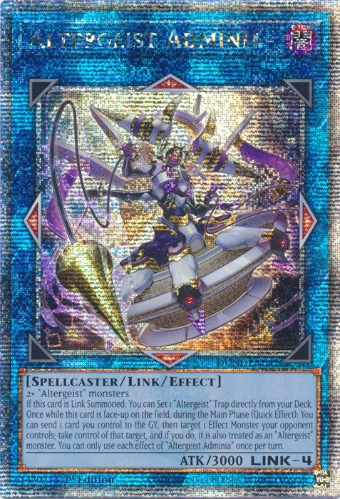 Altergeist Adminia [DUNE-EN047] Quarter Century Secret Rare | Exor Games Truro