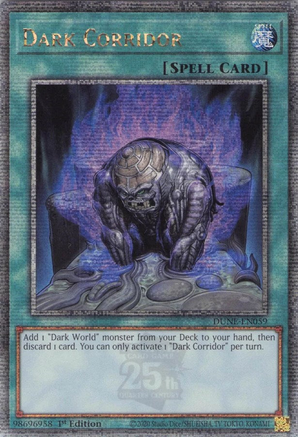 Dark Corridor [DUNE-EN059] Quarter Century Secret Rare | Exor Games Truro