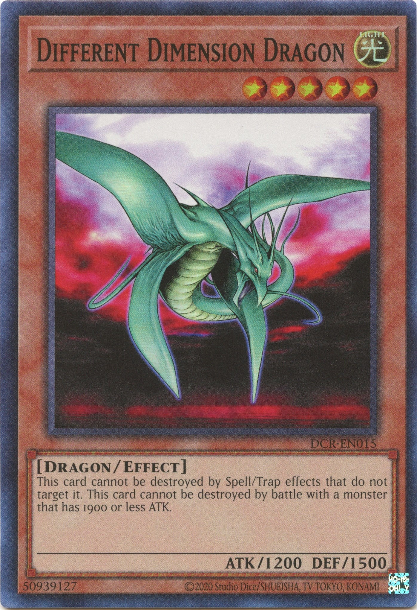 Different Dimension Dragon (25th Anniversary) [DCR-EN015] Super Rare | Exor Games Truro