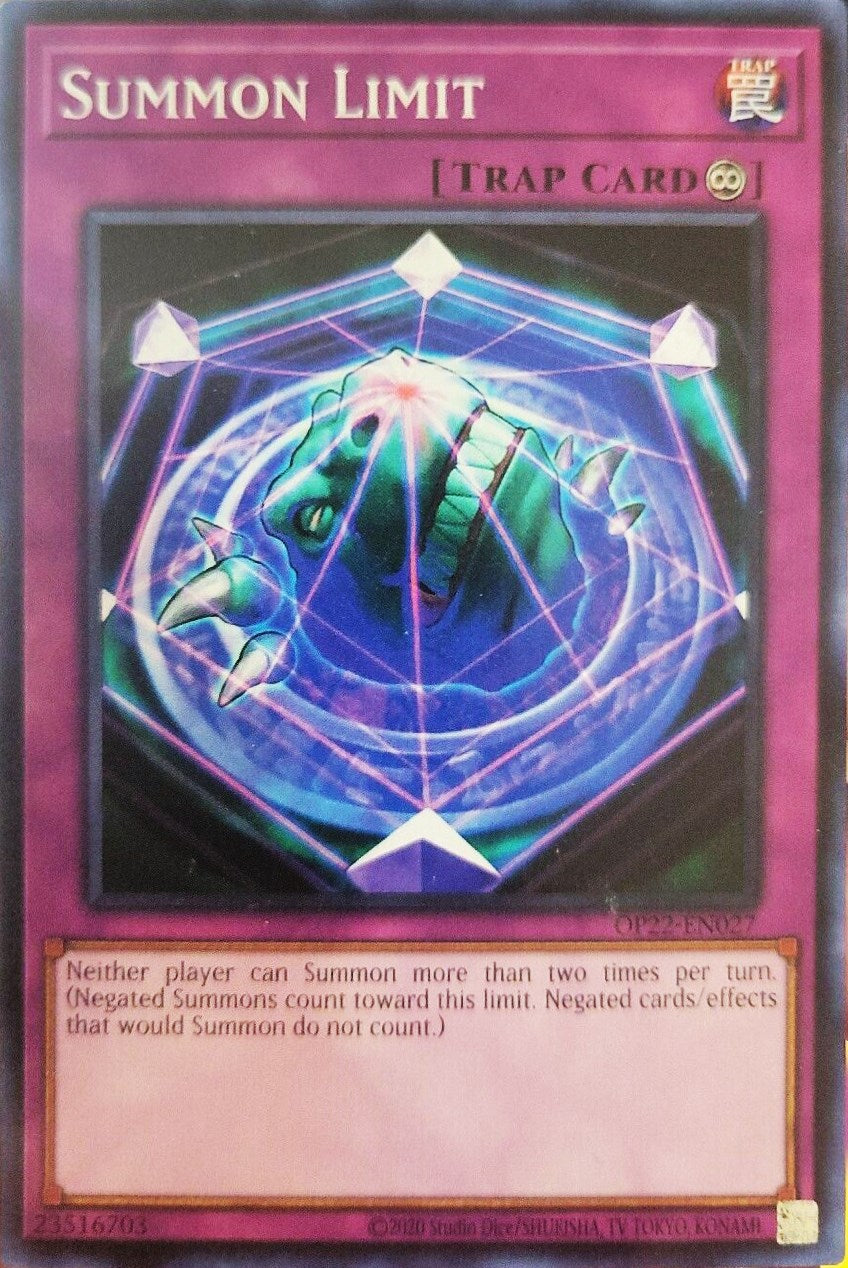Summon Limit [OP22-EN027] Common | Exor Games Truro