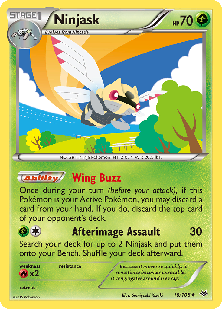 Ninjask (10/108) [XY: Roaring Skies] | Exor Games Truro
