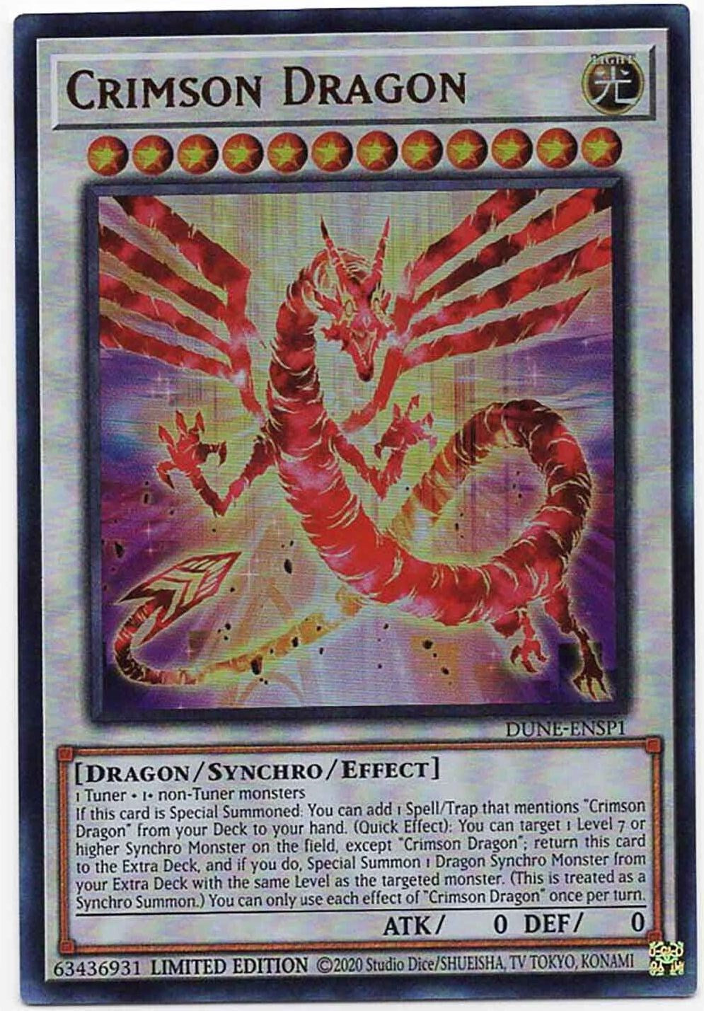 Crimson Dragon [DUNE-ENSP1] Ultra Rare | Exor Games Truro