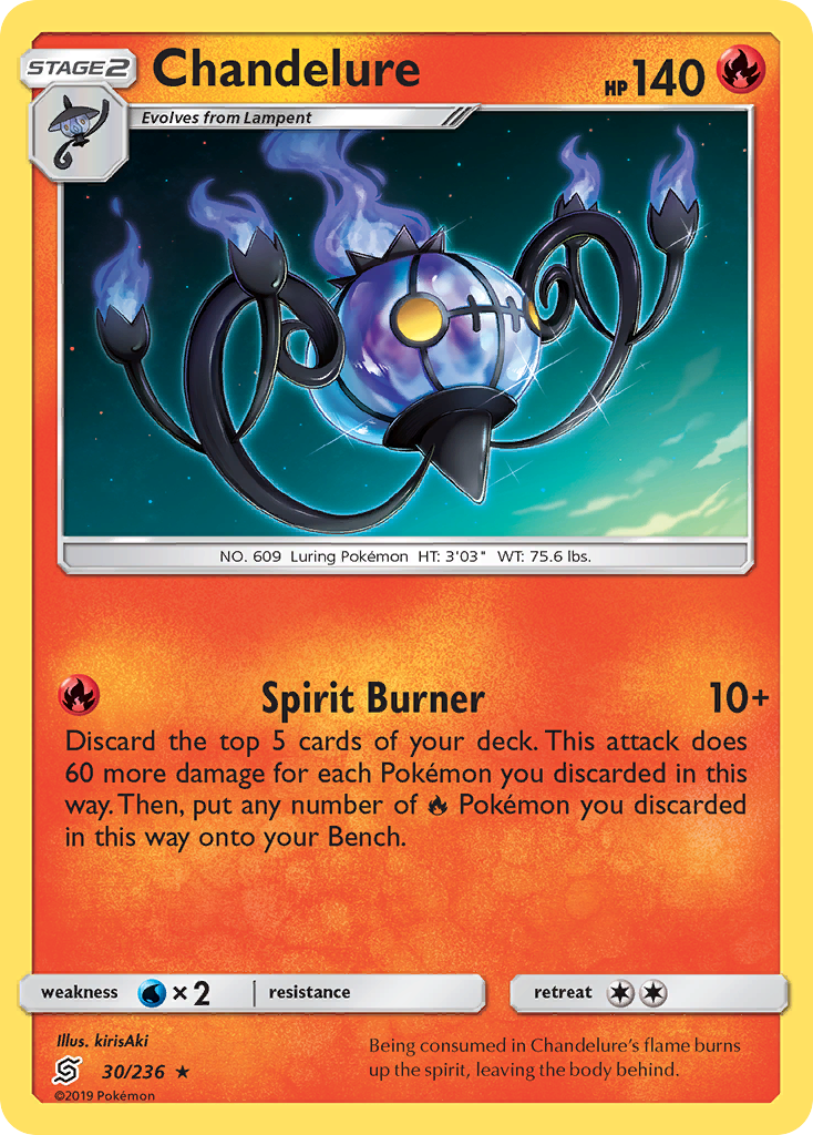 Chandelure (30/236) [Sun & Moon: Unified Minds] | Exor Games Truro