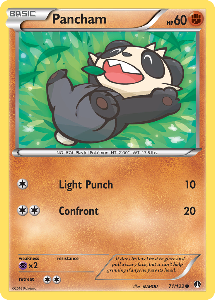 Pancham (71/122) [XY: BREAKpoint] | Exor Games Truro