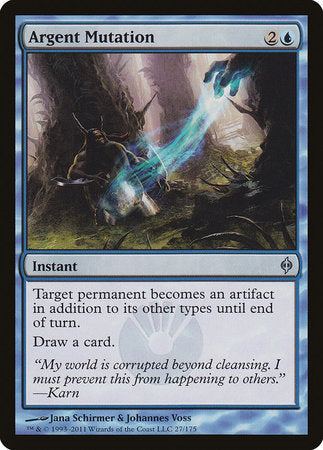 Argent Mutation [New Phyrexia] | Exor Games Truro