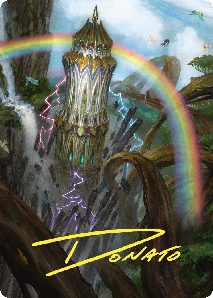 Command Tower Art Card (Gold-Stamped Signature) [Commander Masters Art Series] | Exor Games Truro