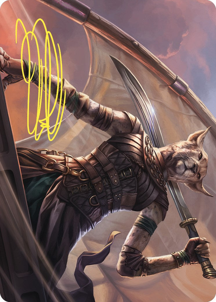 Mirri, Weatherlight Duelist Art Card (Gold-Stamped Signature) [Commander Masters Art Series] | Exor Games Truro