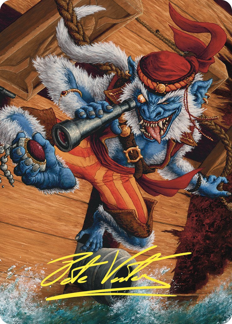 Treasure Nabber Art Card (Gold-Stamped Signature) [Commander Masters Art Series] | Exor Games Truro