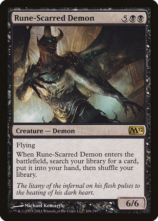 Rune-Scarred Demon [Magic 2012] | Exor Games Truro