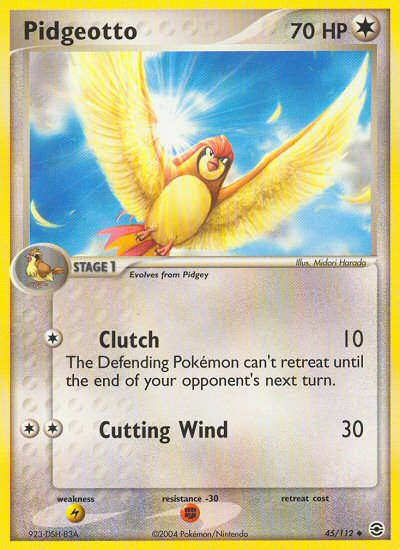 Pidgeotto (45/112) [EX: FireRed & LeafGreen] | Exor Games Truro