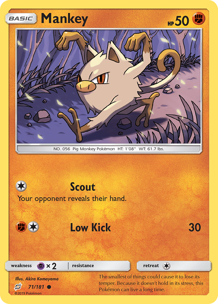 Mankey (71/181) [Sun & Moon: Team Up] | Exor Games Truro