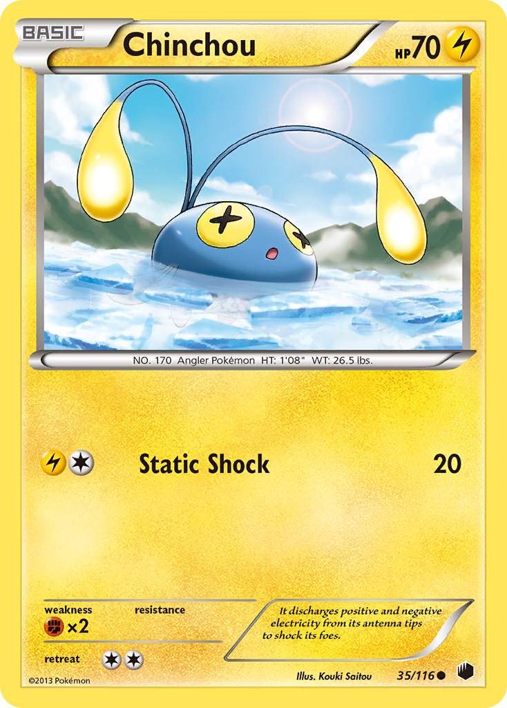 Chinchou (35/116) [Black & White: Plasma Freeze] | Exor Games Truro