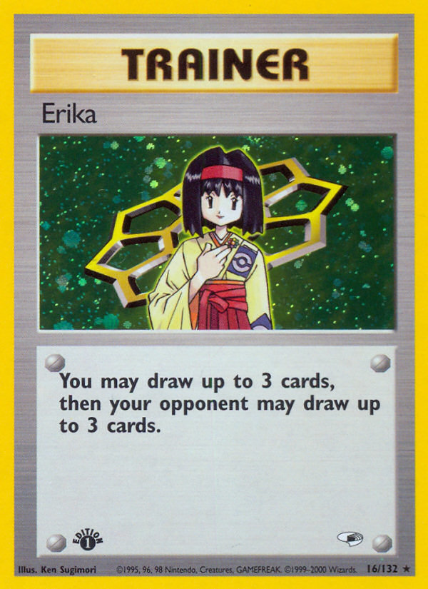 Erika (16/132) [Gym Heroes 1st Edition] | Exor Games Truro