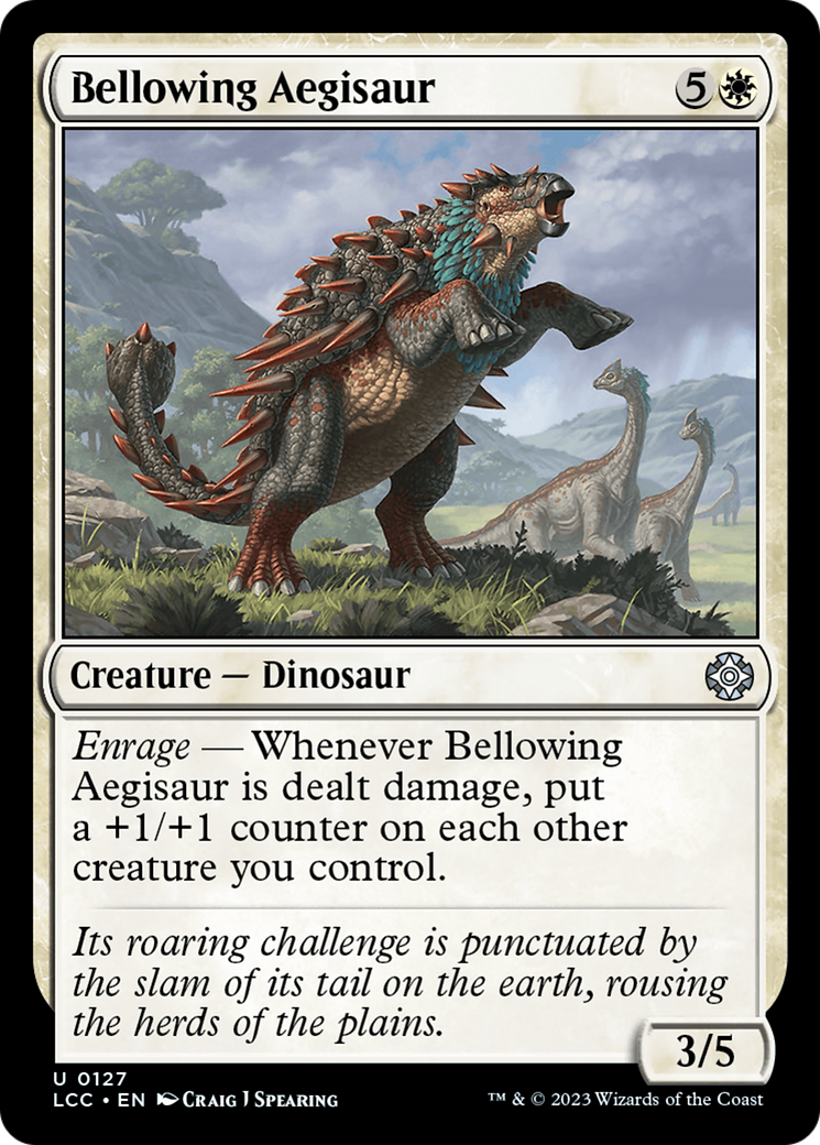 Bellowing Aegisaur [The Lost Caverns of Ixalan Commander] | Exor Games Truro