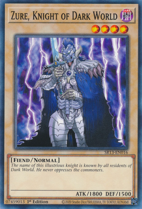 Zure, Knight of Dark World [SR13-EN016] Common | Exor Games Truro