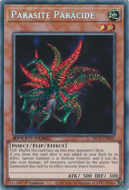 Parasite Paracide [SBC1-END02] Secret Rare | Exor Games Truro