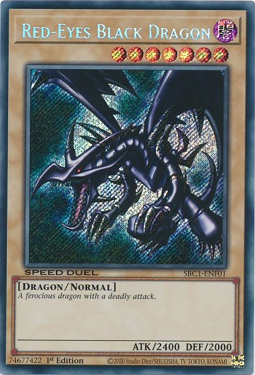 Red-Eyes Black Dragon [SBC1-ENF01] Secret Rare | Exor Games Truro