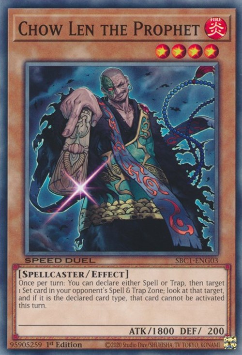 Chow Len the Prophet [SBC1-ENG03] Common | Exor Games Truro