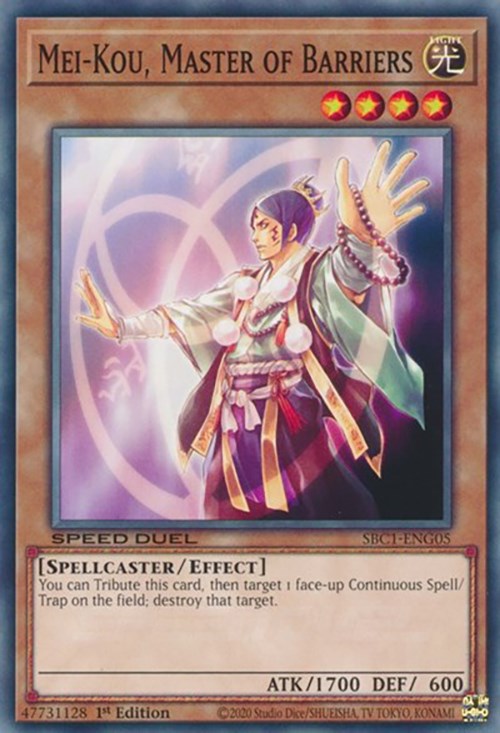 Mei-Kou, Master of Barriers [SBC1-ENG05] Common | Exor Games Truro