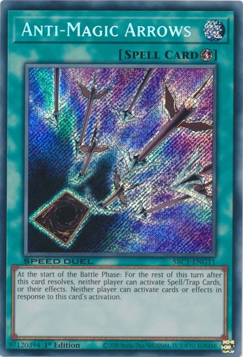 Anti-Magic Arrows [SBC1-ENG11] Secret Rare | Exor Games Truro