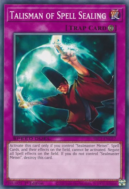 Talisman of Spell Sealing [SBC1-ENG17] Common | Exor Games Truro