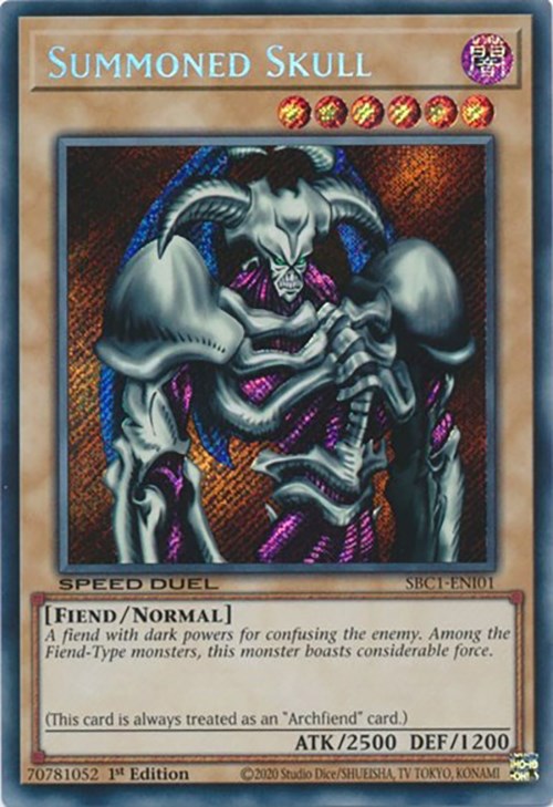 Summoned Skull [SBC1-ENI01] Secret Rare | Exor Games Truro