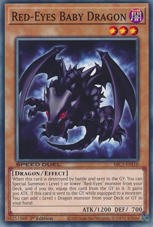 Red-Eyes Baby Dragon [SBC1-ENI10] Common | Exor Games Truro