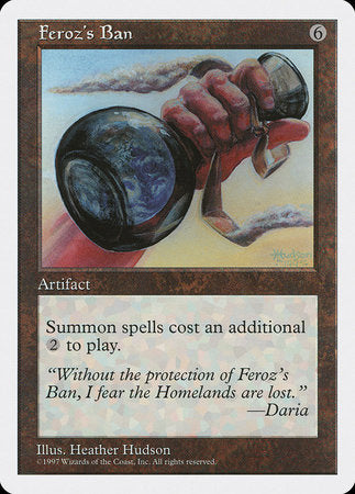 Feroz's Ban [Fifth Edition] | Exor Games Truro