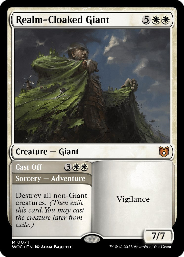 Realm-Cloaked Giant // Cast Off [Wilds of Eldraine Commander] | Exor Games Truro