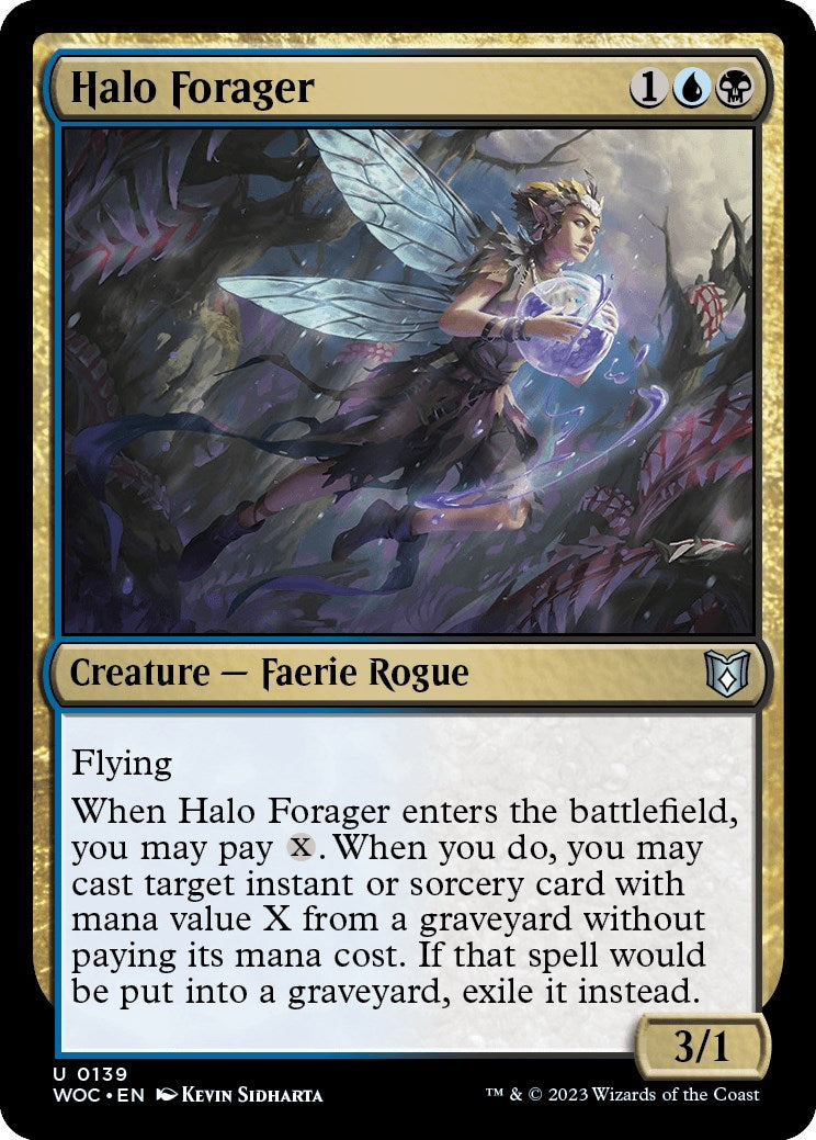 Halo Forager [Wilds of Eldraine Commander] | Exor Games Truro