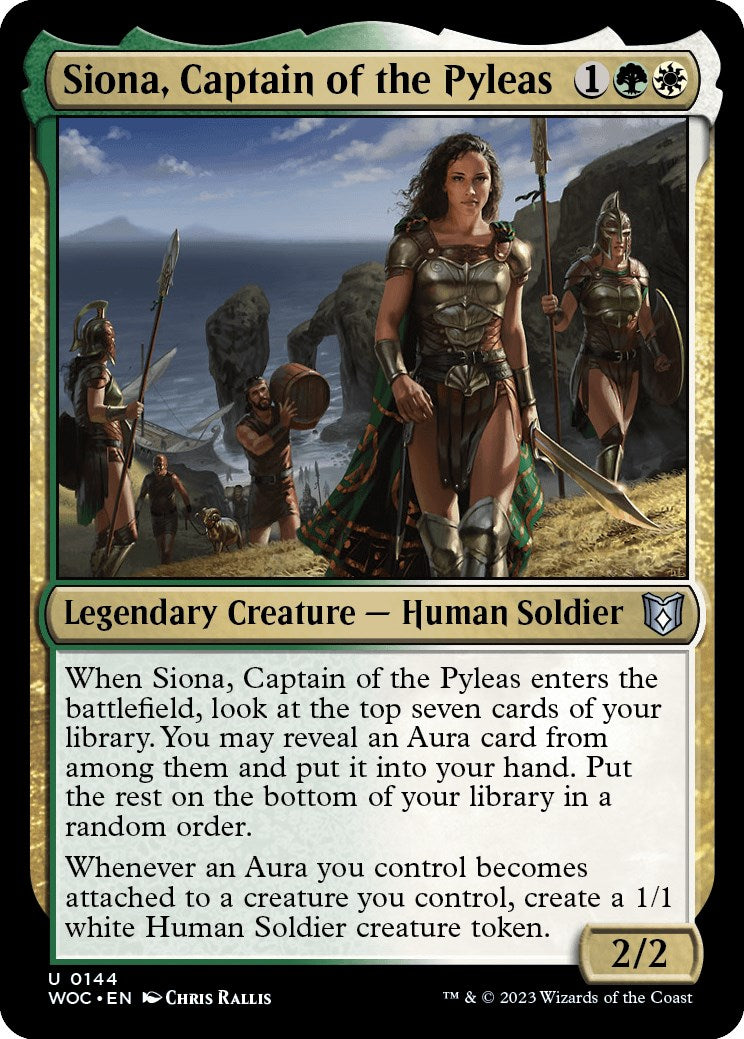 Siona, Captain of the Pyleas [Wilds of Eldraine Commander] | Exor Games Truro